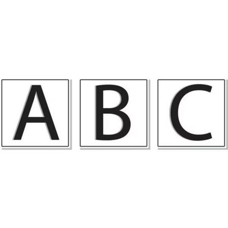 Accuform Letter Z, Engraved Plastic, 3 in x 3 in PSG126ZYL